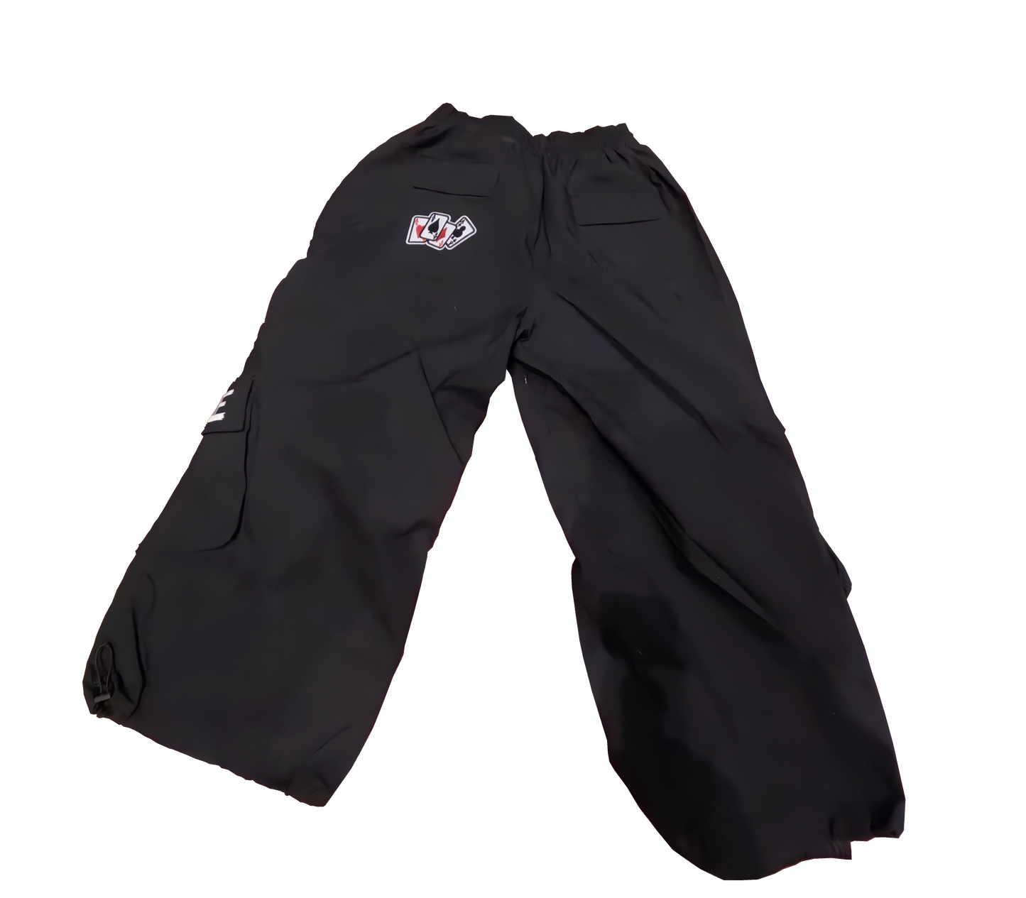 baggy cargos - coal black