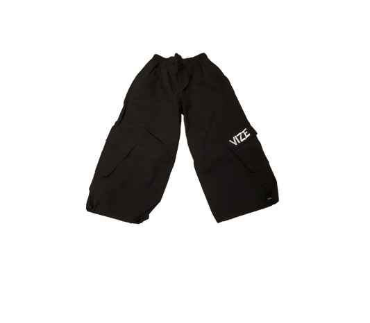 baggy cargos - coal black